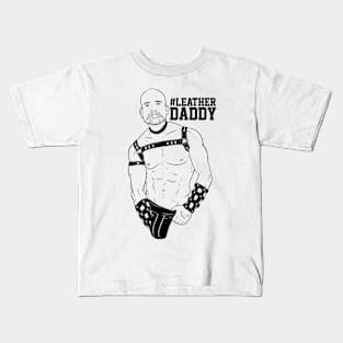 Hashtag BOYZ - leather daddy Kids T-Shirt